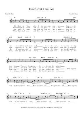 how great thou art sheet music on the power of music in education